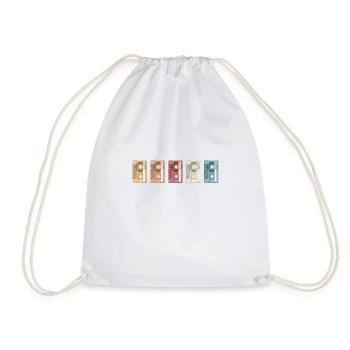 My mixtape - Drawstring Bag - white - Front