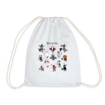 Chat amoureux de chat - Sac de sport léger - blanc - Devant