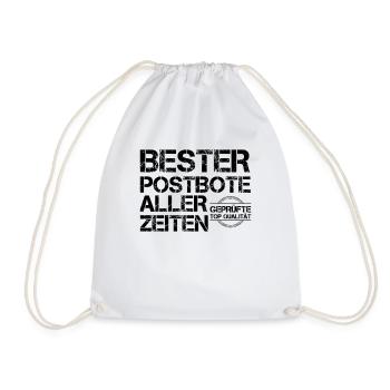 Postbote - Turnbeutel - Weiß - Vorne