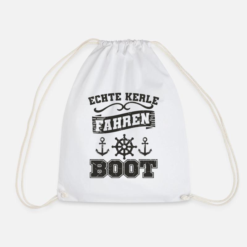 Boot Spruch - Turnbeutel - Weiß