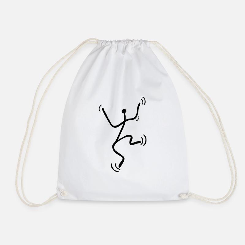 Dancer dancer - Drawstring Bag - white