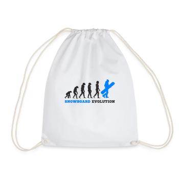 Snowboard Snowboarder Evolution - Turnbeutel - Weiß - Vorne