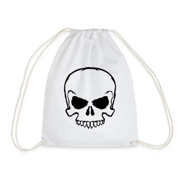 totenkopf - Drawstring Bag - white - Front