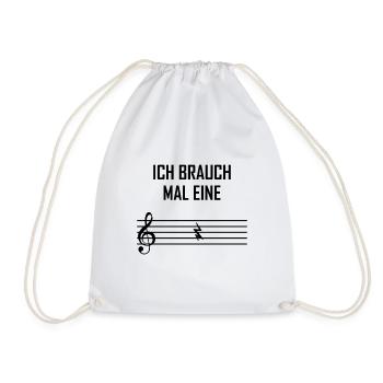 Musiker Spruch - Turnbeutel - Weiß - Vorne