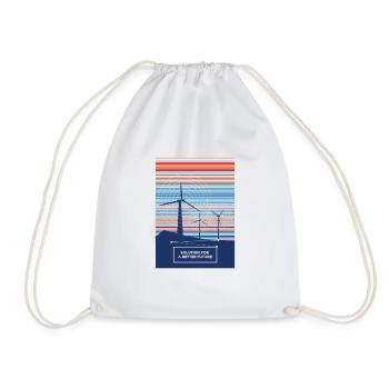 Une solution éolienne pour un avenir meilleur - Sac de sport léger - blanc - Devant