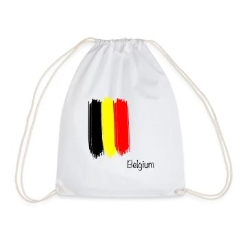 cool drapeau belge belgique belgique cadeau - Sac de sport léger - blanc - Devant