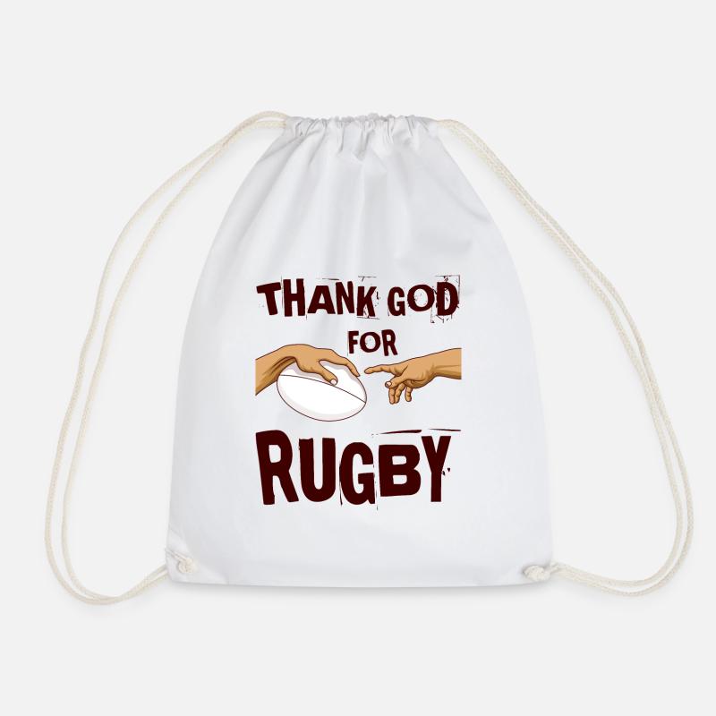 Rugby - Turnbeutel - Weiß