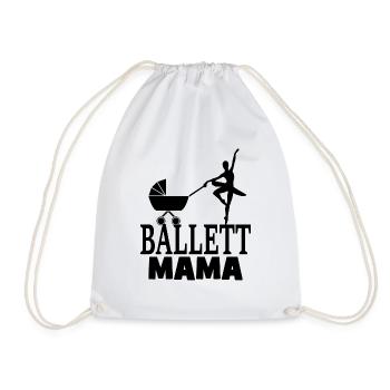 BALLET MAMA - Drawstring Bag - white - Front