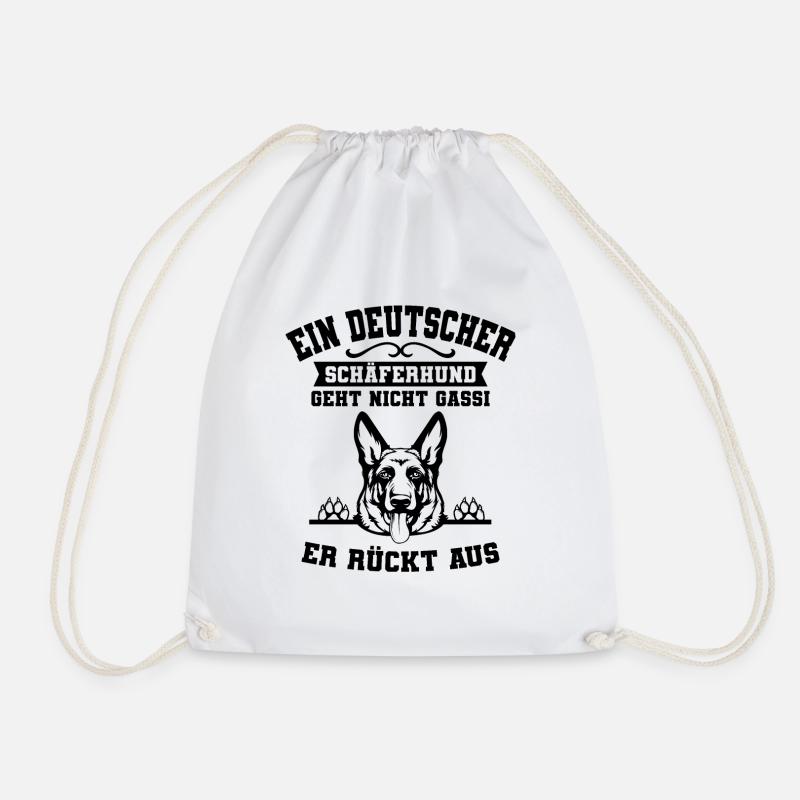Deutscher Schäferhund - Turnbeutel - Weiß