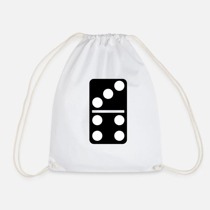 Domino stone group costume Mardi Gras carnival idea - Drawstring Bag - white