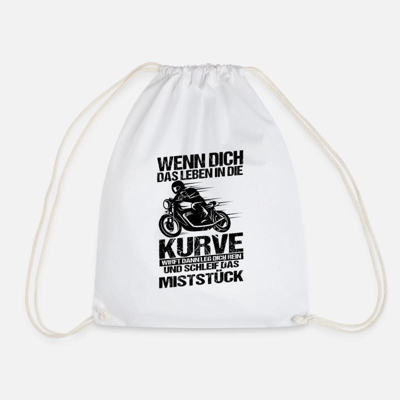 Motorrad Spruch - Turnbeutel - Weiß