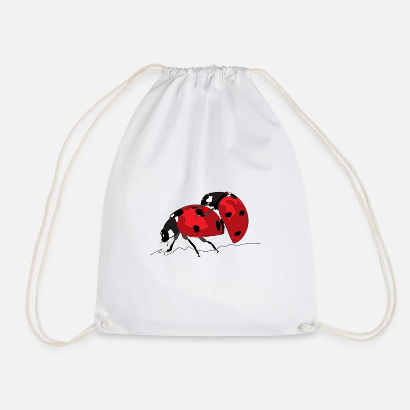 Marienkäfer - Ladybird - Turnbeutel - Weiß