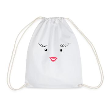 Milk and chocolate costume for the carnival parade - Drawstring Bag - white - Front