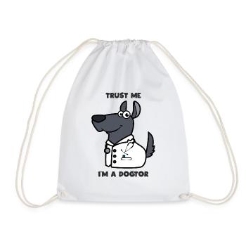 Dogtor - Turnbeutel - Weiß - Vorne