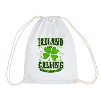 Irland - Turnbeutel - Weiß - Vorne