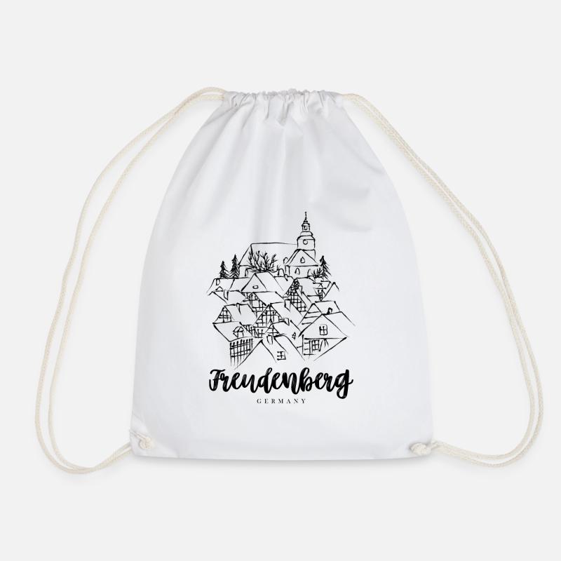 Freudenberg - Siegerland, Deutschland - Turnbeutel - Weiß