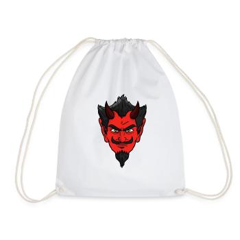 Visage de diable - Sac de sport léger - blanc - Devant