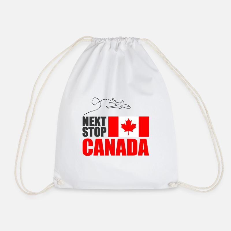 Canada - Drawstring Bag - white
