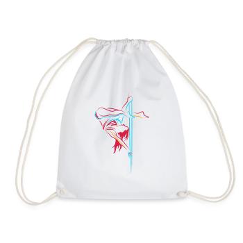Pole Dance sexy Tänzerin Geschenk - Turnbeutel - Weiß - Vorne