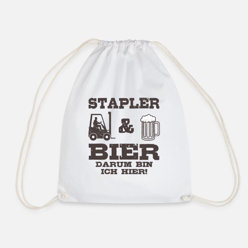 Gabelstapler Fahrer - Turnbeutel - Weiß