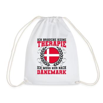 Dänemark - Turnbeutel - Weiß - Vorne