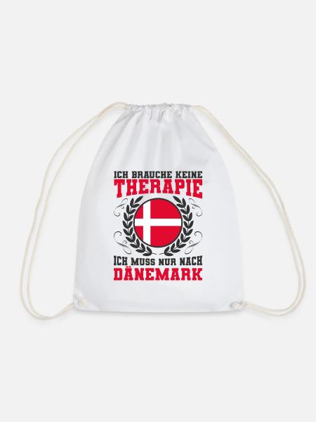 Dänemark - Turnbeutel - Weiß