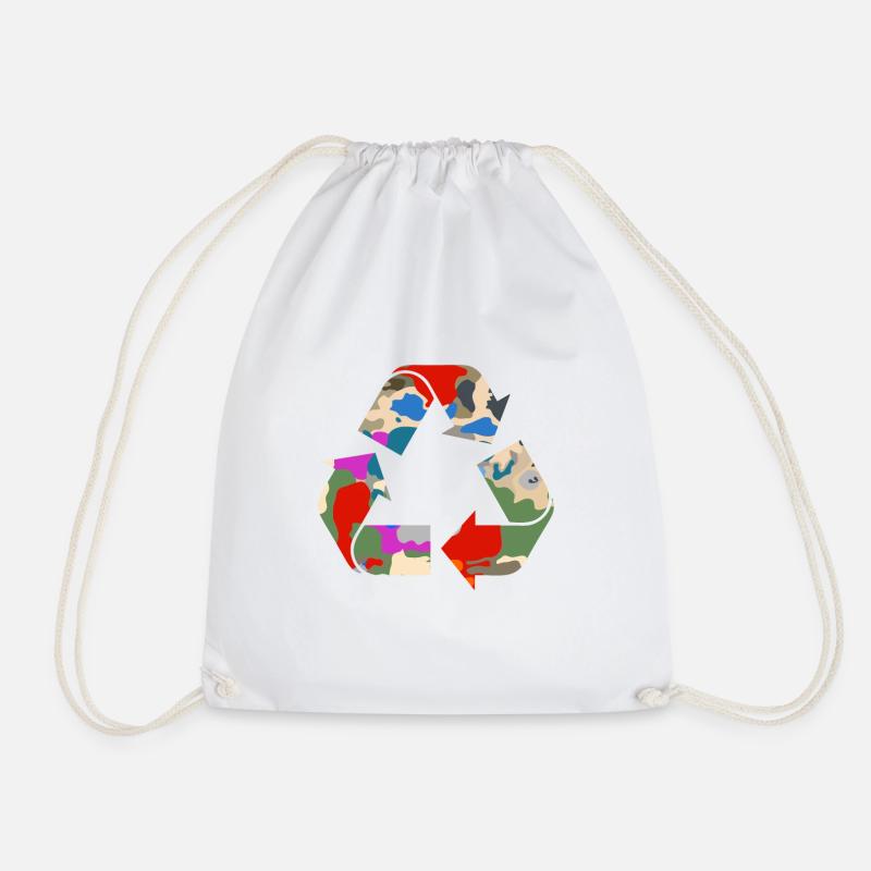 recyclage - Sac de sport léger - blanc