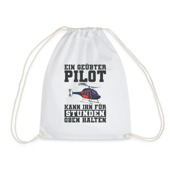Helikopter - Turnbeutel - Weiß - Vorne