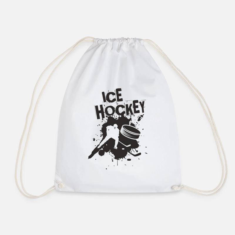 Eishockey - Turnbeutel - Weiß