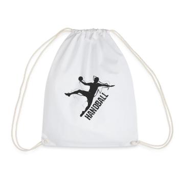 joueur de handball - Sac de sport léger - blanc - Devant