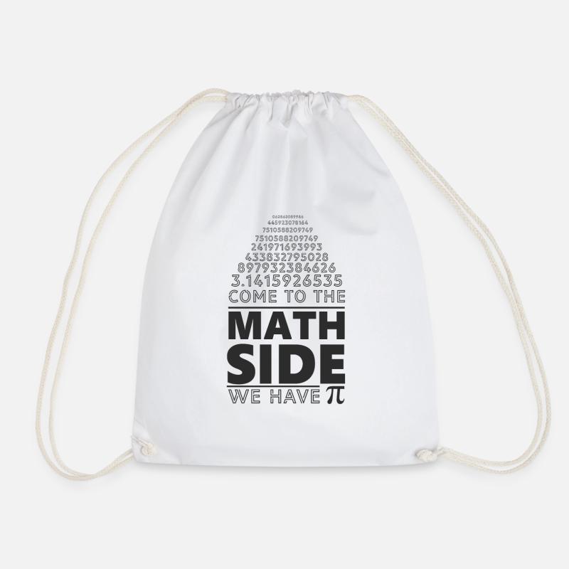 Seite Der Mathematik Lustig - Turnbeutel - Weiß