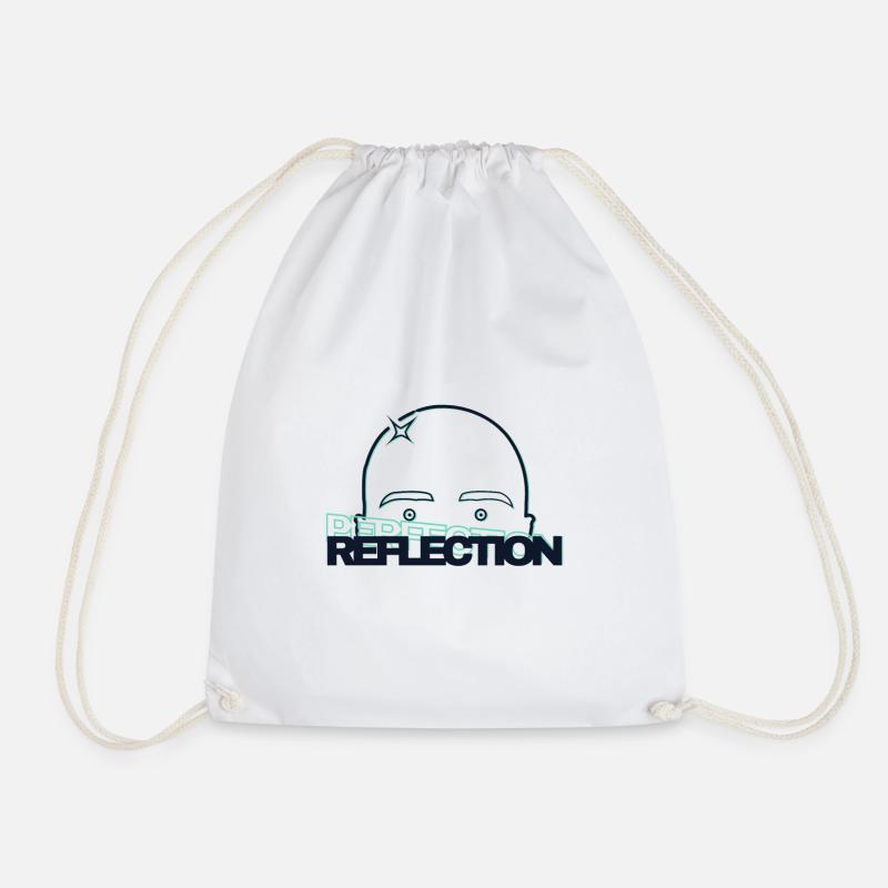 Reflection in bald heads - Drawstring Bag - white