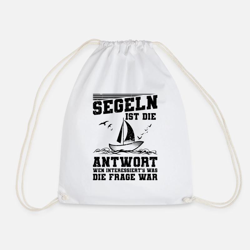 Segeln - Turnbeutel - Weiß