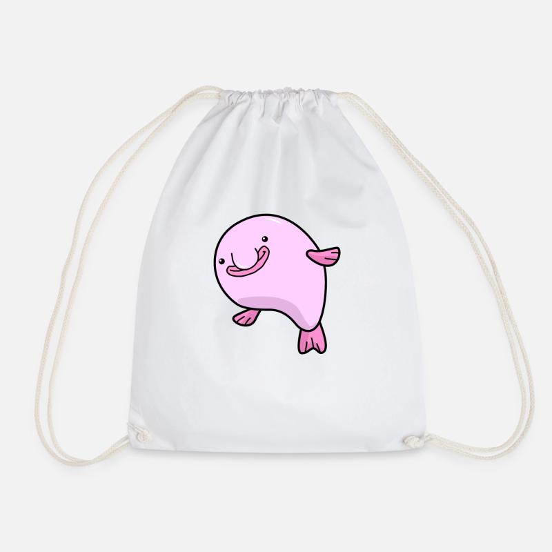 Blobfisch Sticker Blobfisch Geschenkidee Blobfisch - Turnbeutel - Weiß