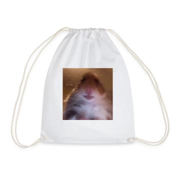 Dank Meme Hamster Staring Front Camera Shirt - Turnbeutel - Weiß - Vorne