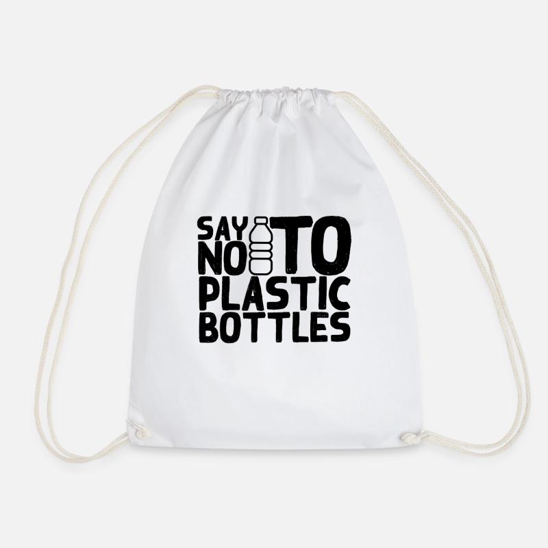 No to plastic bottles - Sac de sport léger - blanc
