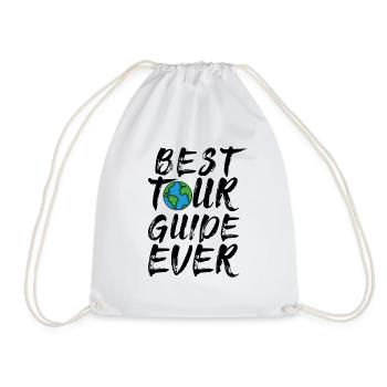courier - Drawstring Bag - white - Front