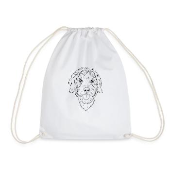 Cadeau de propriétaire de chien Labradoodle - Sac de sport léger - blanc - Devant