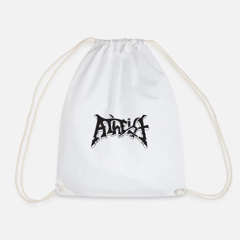 Athéisme - Rétro conceptions de l'athéisme - Sac de sport léger - blanc