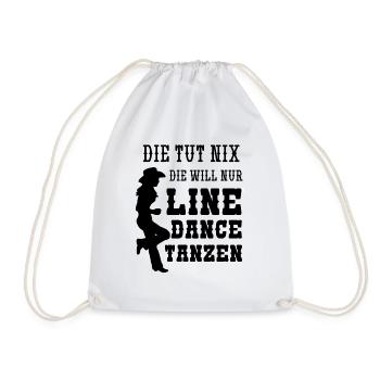 Die Tut Nix Die Will Nur Line Dance - Sac de sport léger - blanc - Devant
