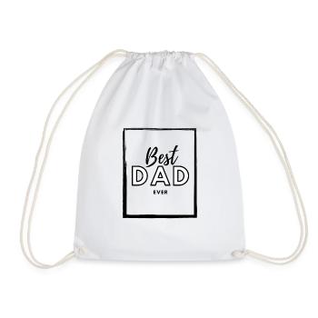 Best dad ever - Sac de sport léger - blanc - Devant