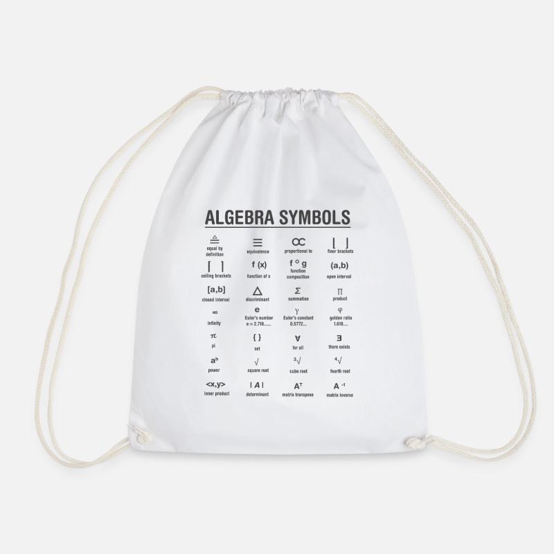 Algebra Mathematik - Turnbeutel - Weiß