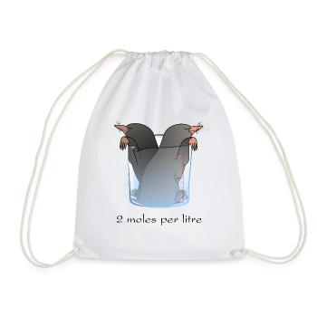 Chimiste chimiste 2 moles par litre - Sac de sport léger - blanc - Devant