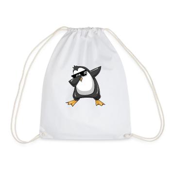 Tupfender Pinguin, Cool Dab Dance Cartoon, Tanzen - Turnbeutel - Weiß - Vorne