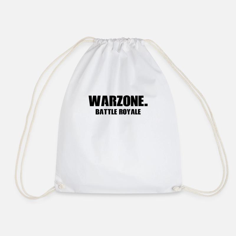 Warzone, Battle Royale, squad play, Game, shooter, - Turnbeutel - Weiß