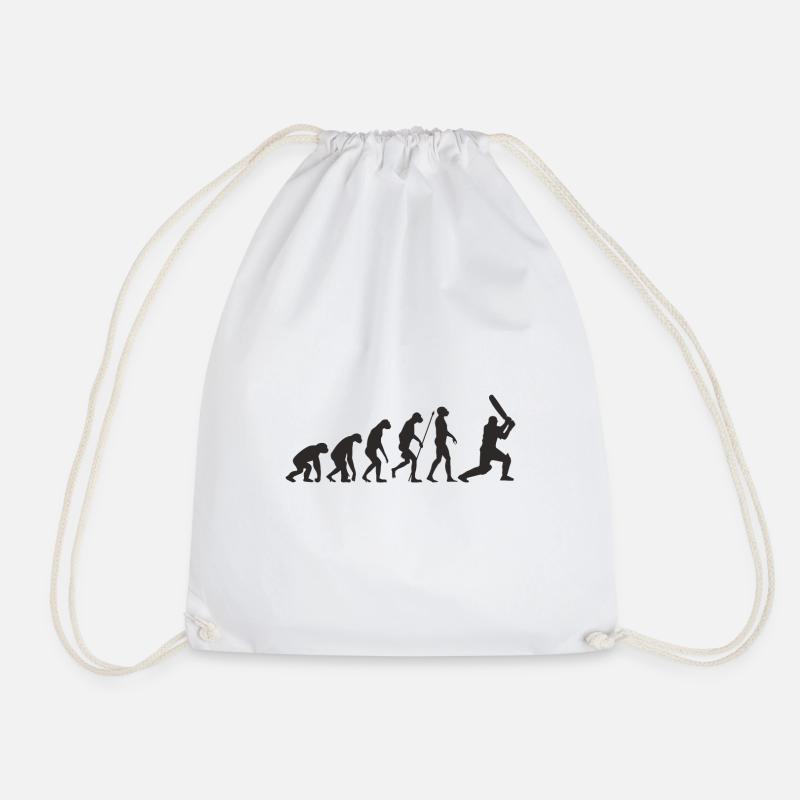 Cricket evolution - Drawstring Bag - white