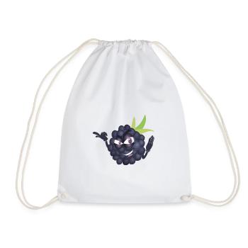 blackberry - Drawstring Bag - white - Front