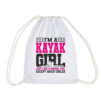 Fille de kayak - Sac de sport léger - blanc - Devant