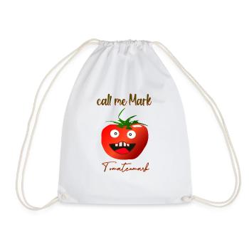 Tomato paste - Drawstring Bag - white - Front