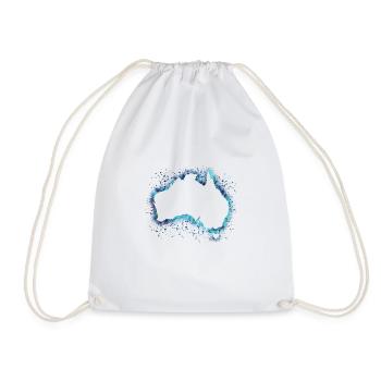 Australia - Drawstring Bag - white - Front
